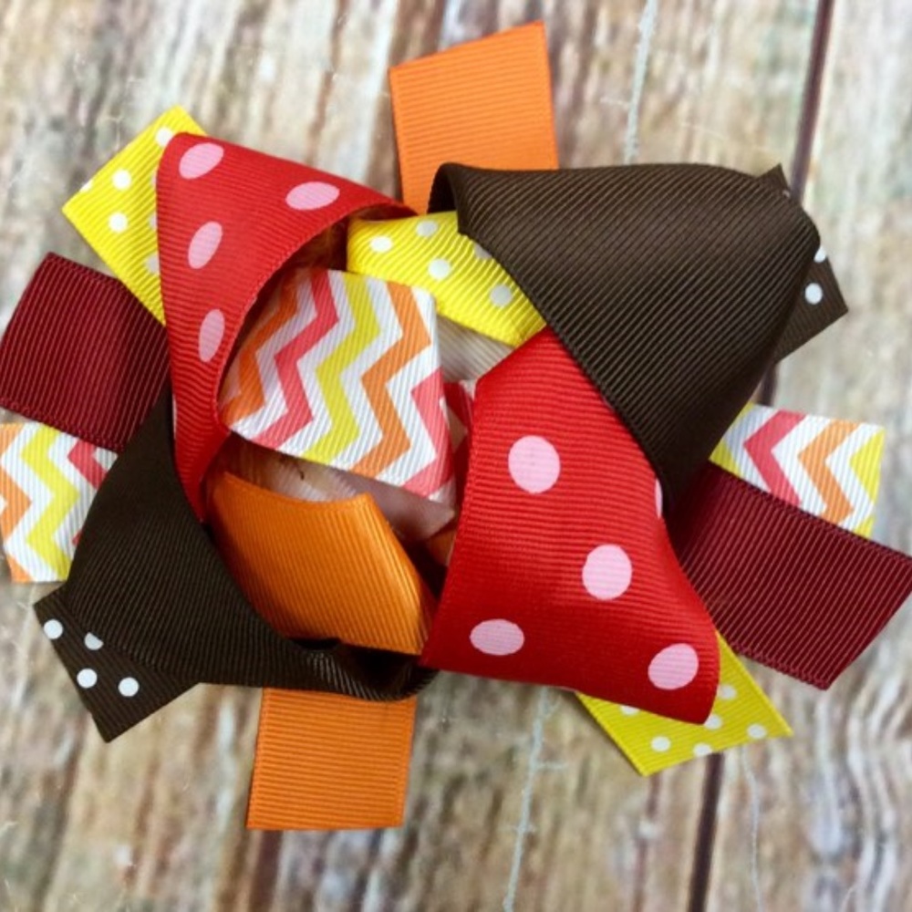 Brand New Thanksgiving Hair Bows, Hairbows